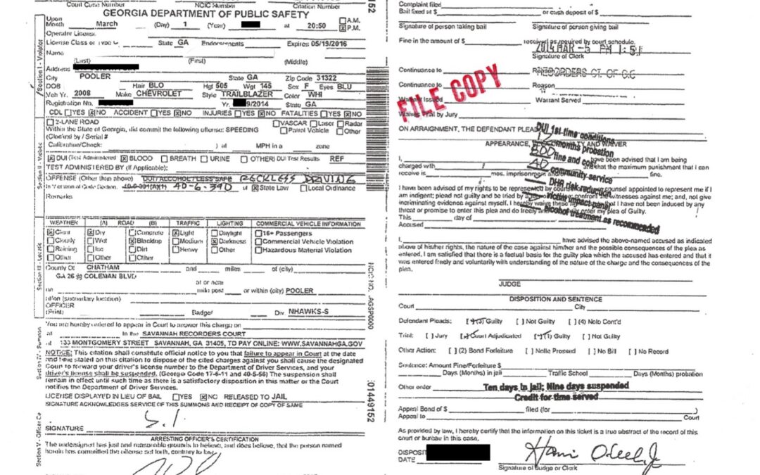 Nurse gets reckless driving